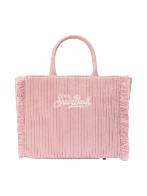 Vanity Mini women's bag in pink corduroy MC2 Saint Barth | VANITY MINI CORDUROY21 EMB
